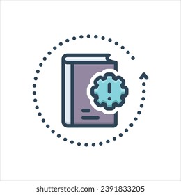 Vector colorful illustration icon for guide