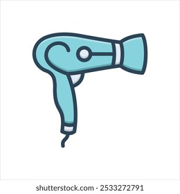 Vector colorful illustration icon for hair dryer