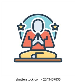 Vector colorful illustration icon for harmony