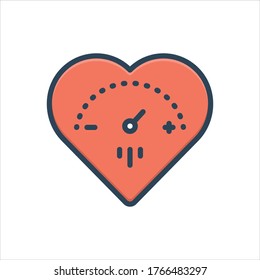 Vector colorful illustration icon for highly