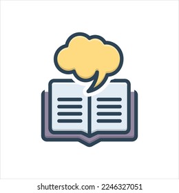 Vector colorful illustration icon for hints