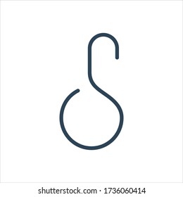 Icono de ilustración de color vectorial para gancho
