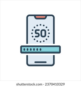 Vector colorful illustration icon for however