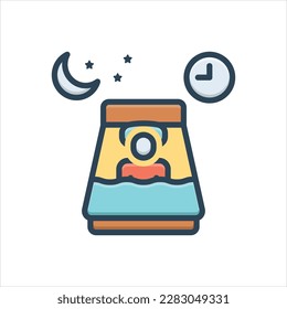 Vector colorful illustration icon for hs