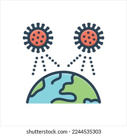 Vector colorful illustration icon for impact