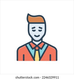 Vector colorful illustration icon for impression