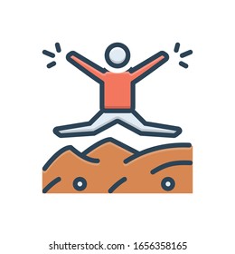 Vector colorful illustration icon for impulsive