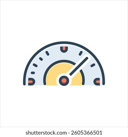 Vector colorful illustration icon for indicator