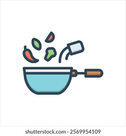 Vector colorful illustration icon for ingredient