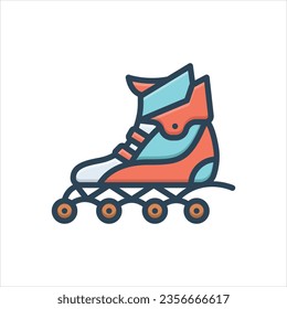 Vector colorful illustration icon for inline