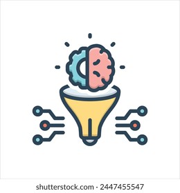 Vector colorful illustration icon for innovation