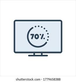 Vector colorful illustration icon for install