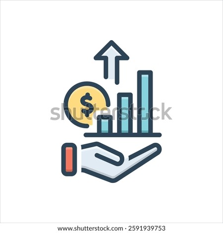Vector colorful illustration icon for interest