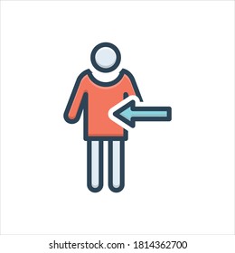 Vector colorful illustration icon for  internal