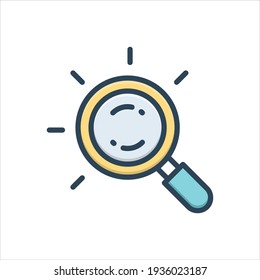 Vector colorful illustration icon for  interpret