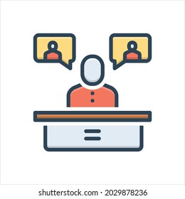 Vector colorful illustration icon for introduced
