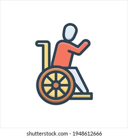 Vector colorful illustration icon for invalid