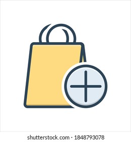 Vector colorful illustration icon for item