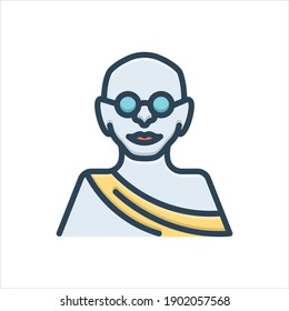 Vector colorful illustration icon for  jayanti