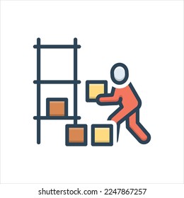 Vector colorful illustration icon for keep