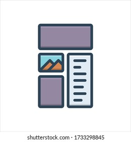 Icono de ilustración de color vectorial para diseño