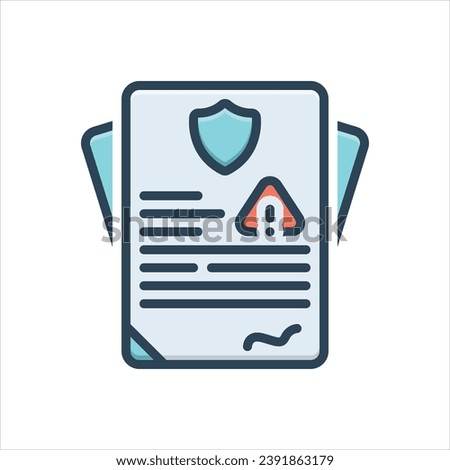 Vector colorful illustration icon for liabilities