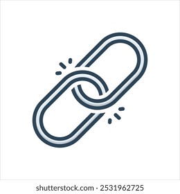 Vektor bunte Illustration Symbol für Link