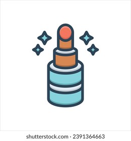 Vector colorful illustration icon for lipsticks