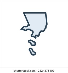 Vector colorful illustration icon for los