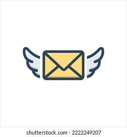 Vektorfarbiges Illustrationssymbol für E-Mail