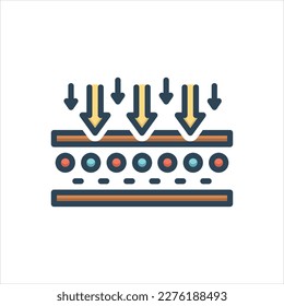 Icono de ilustración de color vectorial para membrana