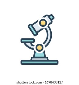 Vector colorful illustration icon for microscope