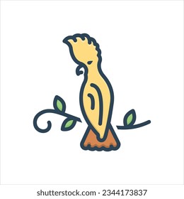 Vector colorful illustration icon for mitchell