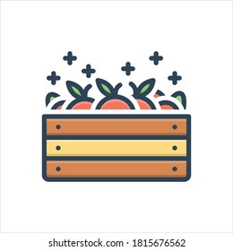Vector colorful illustration icon for more