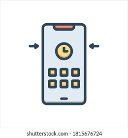 Icono de ilustración de color vectorial para más información