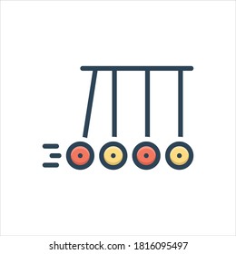 Vector colorful illustration icon for motion