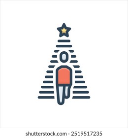 Vector colorful illustration icon for motivation