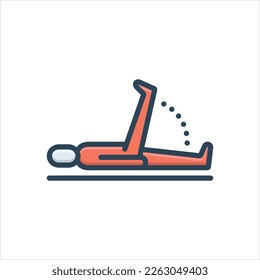Vector colorful illustration icon for movements