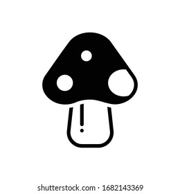 Vector colorful illustration icon for mushroom