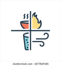 Vector colorful illustration icon for necessity
