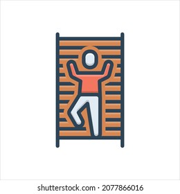 Vector colorful illustration icon for next