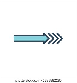 Vector colorful illustration icon for next