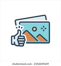 Vector colorful illustration icon for nice