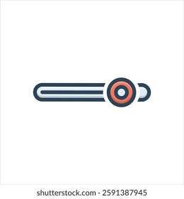 Vector colorful illustration icon for on off