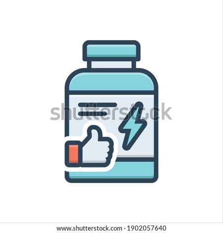 Vector colorful illustration icon for  optimum