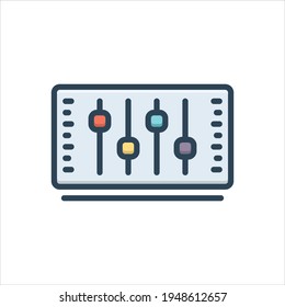 Vector colorful illustration icon for parameters
