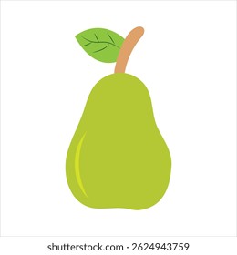 Vector colorful illustration icon for pear