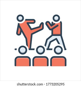 Vector colorful illustration icon for performance