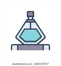 Vector colorful illustration icon for perfume