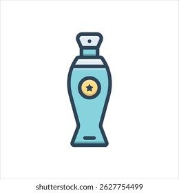 Vector colorful illustration icon for perfume